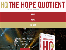 Tablet Screenshot of hopequotient.com